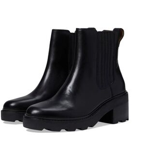 Madewell lugsole heeled chelsea boots black NWT 8